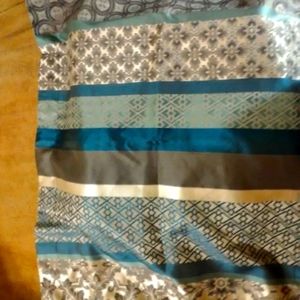 Queen bed skirt and pillow shams